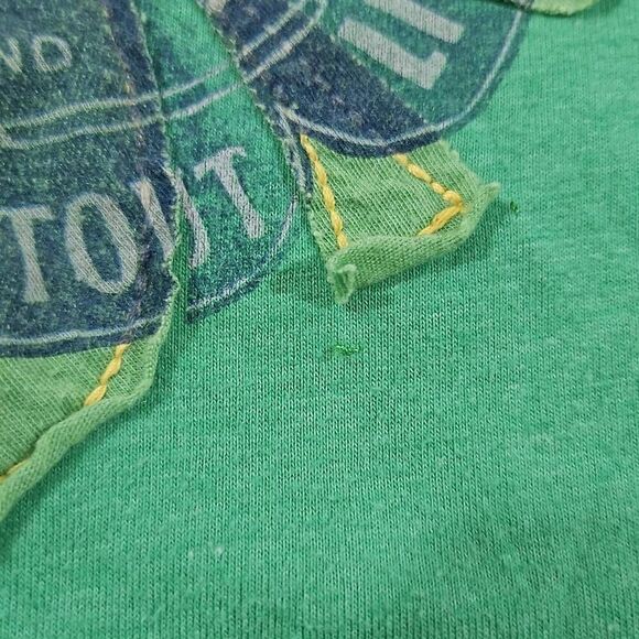 St Patrick's Day Size Medium Guinness Liverpool Green Tee Clover Stamped Patch - Picture 3 of 8